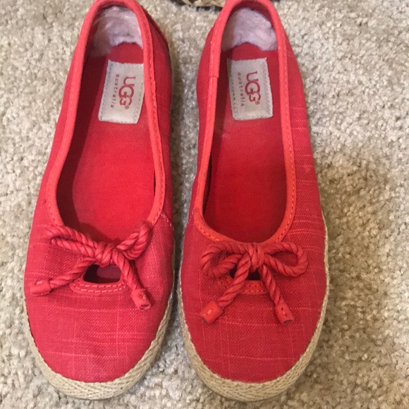 UGG Shoes - UGG Australia Syleste Fabric Rope Bow Ballet Flat